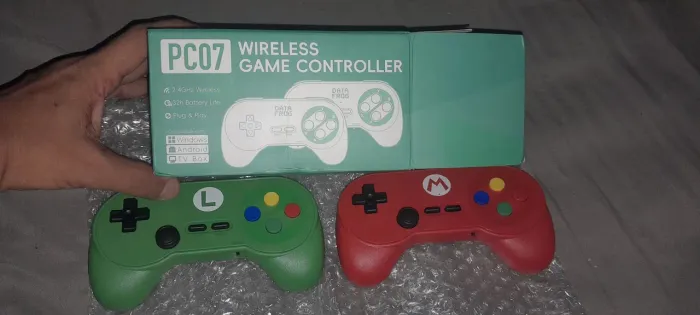 Controle PC Wireless sem fio Kit Mario edição especial. o