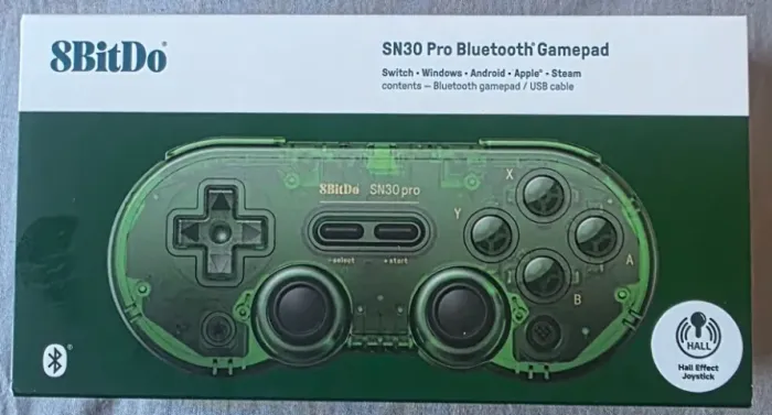 Controle Bluetooth 8BitDo SN30 Pro - Verde - Original - Lacrado 