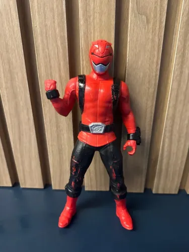 Boneco  power ranger vermelho 