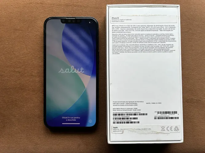 iPhone 14 128 GB em perfeito estado + acessórios originais