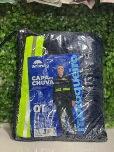 Capa chuva completo blusão e calça ajustável universal