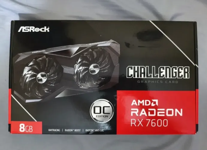 Placa de vídeo AMD ASRock Challenger Radeon RX 7600 8GB OC
