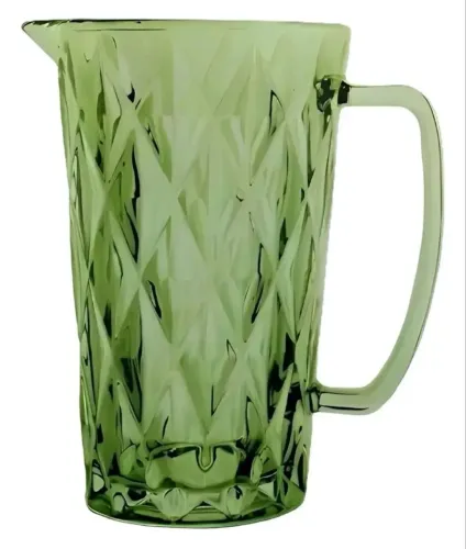 Linda jarra de vidro verde dia das mães