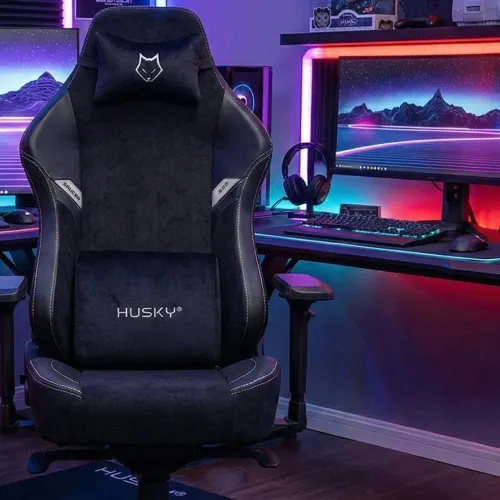 Cadeira Gamer Husky(Lançamento) C Massageador, Sup até 150kg, Braços 4D, Almofadas com imã