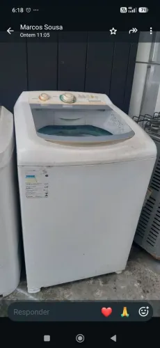 Máquina de lavar consul 11k com a lataria restaurada 
