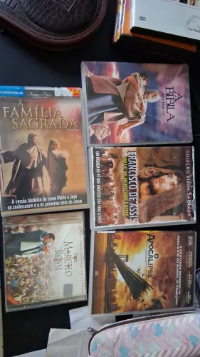 DVDs originais Bíblicos + CD Padre Marcelo