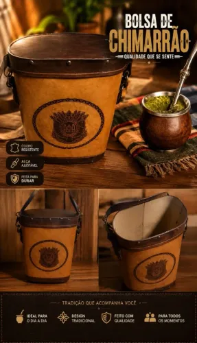 BOLSA CHIMARRÃO COURA