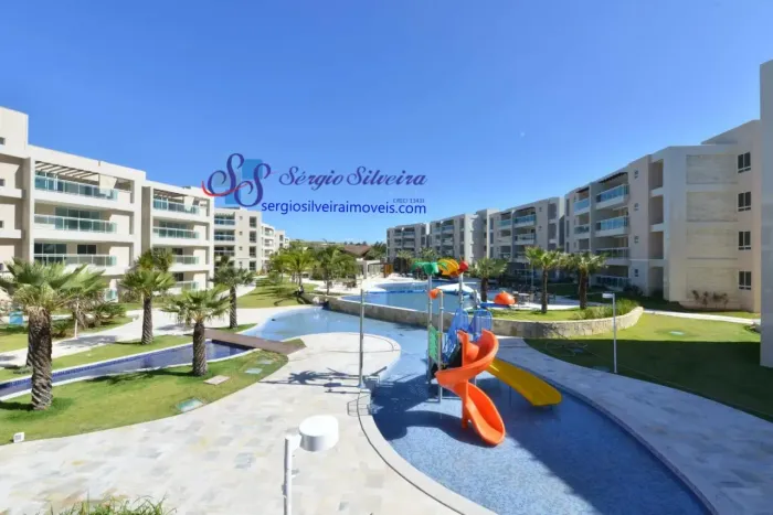 Apartamento mobiliado em Aquiraz Riviera beach place com 3 quartos