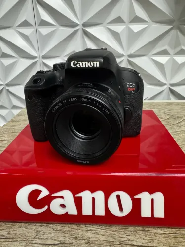 Canon t7i + 50m 1.8 stm 1 ano de garantia 