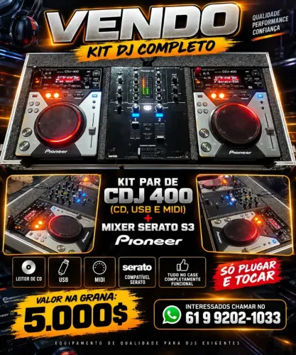 MIXER PIONNER S3 + PAR DE CDJ 400 - 5.000$