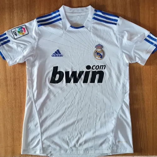 camisa original 2010 real madrid branca adidas bwin tamanho pp 2011