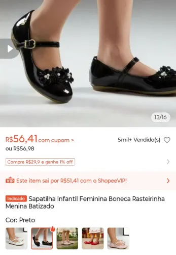 Sapatinho número 31/32