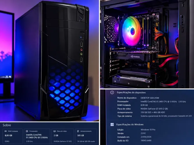 PC Intel Core i5 | 8GB RAM | SSD + HD | GeForce 2GB