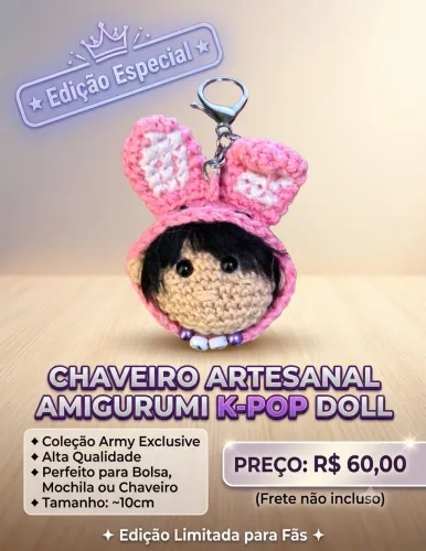 Chaveiros Kpop Doll Artesanal