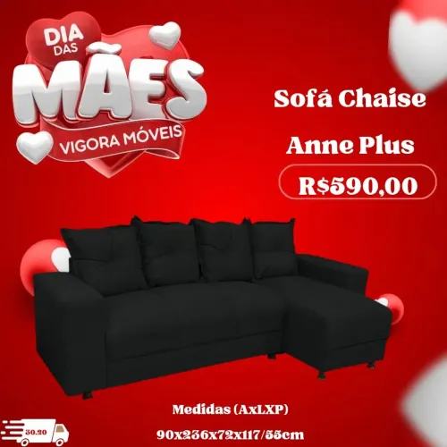 Sofá chaisse Anne Plus 