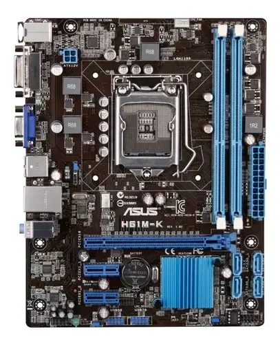 PLACA MÃE ASUS H61M-K 