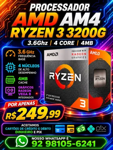 Processador AMD Ryzen 3 3200G