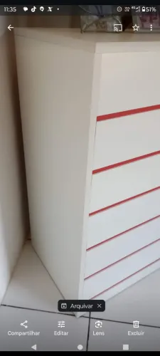Balcão para loja de madeira MDF,com duas gavetas,e uma prateleira parte interna