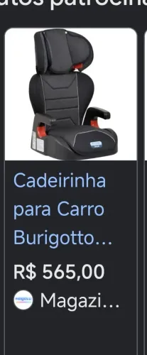 Vendo cadeirinha Burigotto