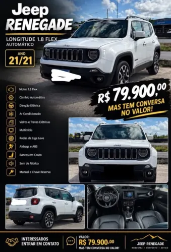 Jeep Renegade Longitude 1.8 4X2 Flex 16V Aut. 2021