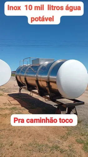 Tanque pipa inox 10 mil litros pra água potável