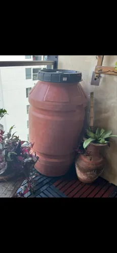 Tambor plástico para biodigestor