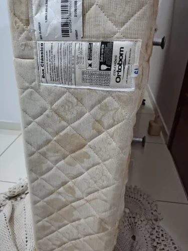 Cama box Ortobom e colchão Casal Castor, casal