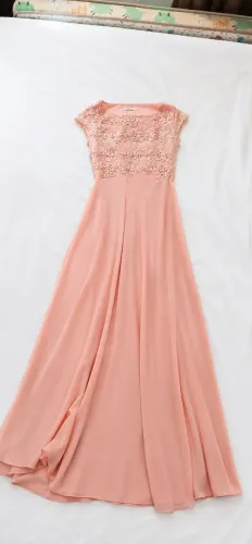 Vestido de festa madrinha casamentos rosê /rosa claro
