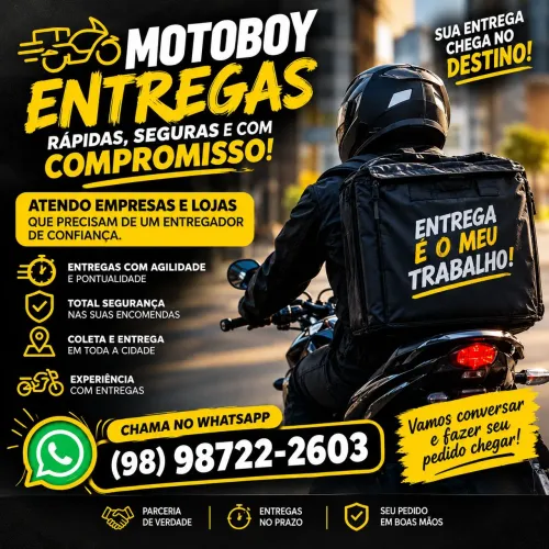 PRECISA DE UM MOTOBOY PARA SUA EMPRESA OU LOJA?