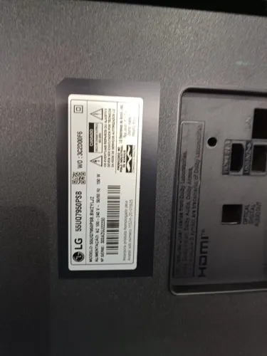 tv lg 55 modelo 55uq7950psb com tela quebrada para tirar peças