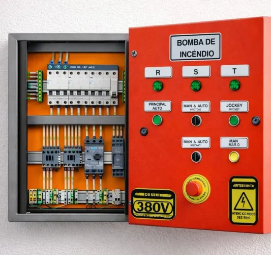Quadro de bombas para combate ao incêndio ?