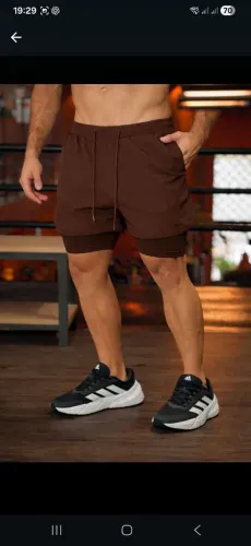Bermudas fitness dupla termica 