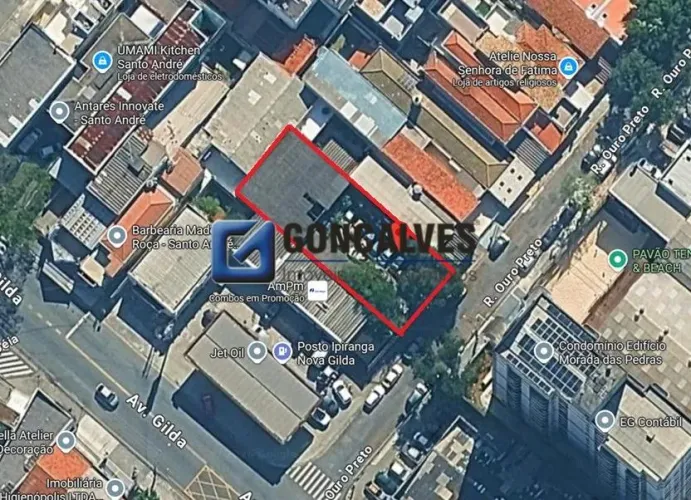 Terreno à venda em Vila Gilda, Santo André 490 m², Residencial/Comercial - 100% plano