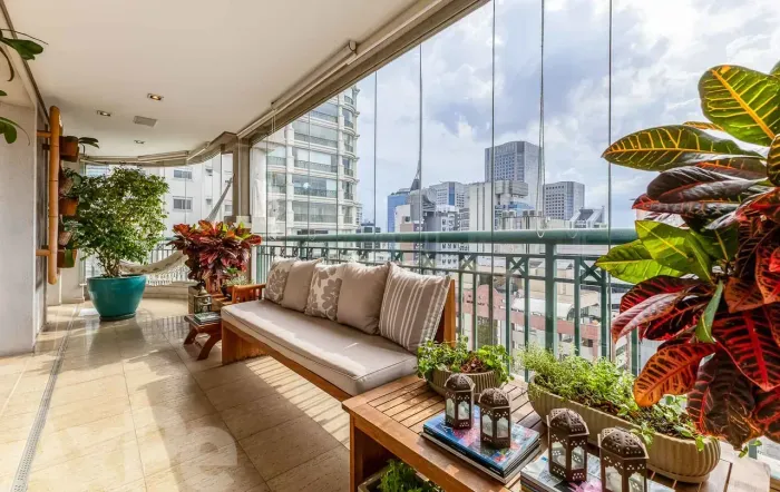 Apartamento com planta dinâmica e varanda gourmet confortável, em prédio com lazer no Broo