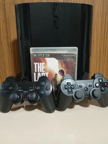 PS3 SUPER SLIM COMPLETO ÓTIMO ESTADO (VÁRIOS JOGOS+CONTROLES+ACEITO CARTÃO+ENTREGA GRÁTIS)