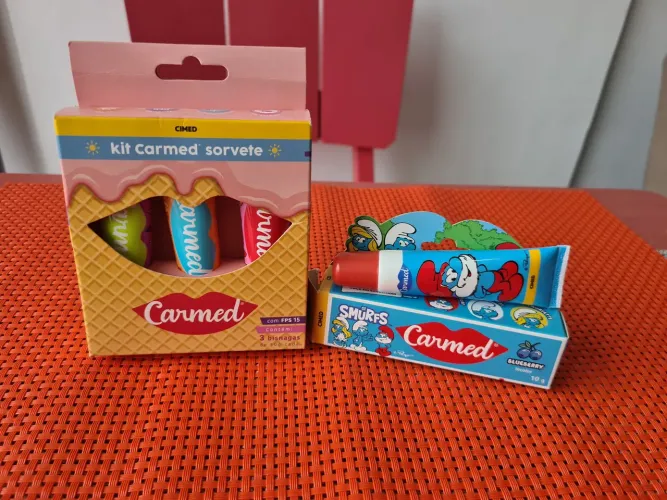 Kit Carmed Papai Smurf e Sorvete!!