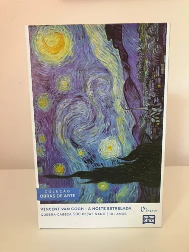 Quebra-cabeça Toyster Coleção Obras de Arte - Van Gogh A Noite Estrelada 500 Peças Nano