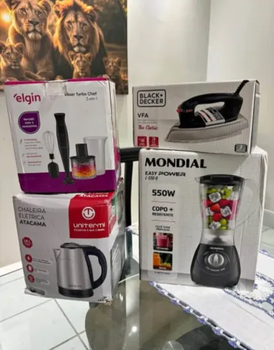 Kit. Liquidificador, mixe, ferro , chaleira, Tudo lacrado