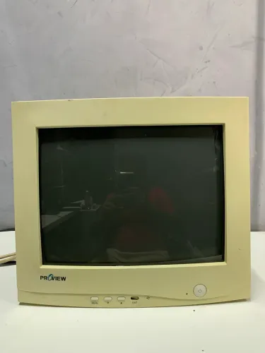 MONITOR Proview CRT VINTAGE RETRÔ BRANCO ANTIGO