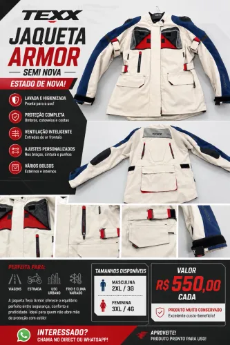Jaqueta motociclista Texx