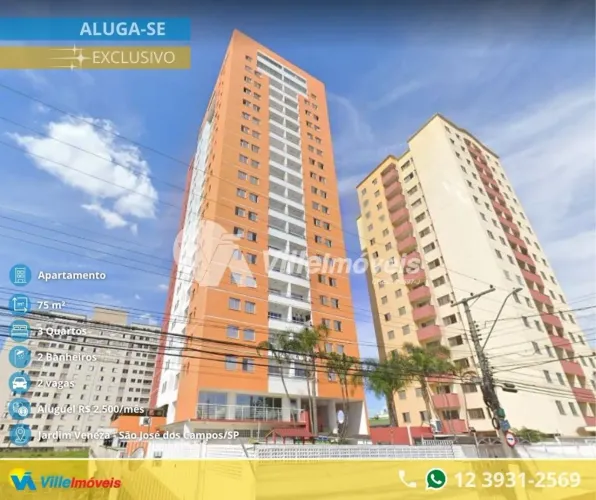 Apartamento com 3 dormitórios para alugar, 75 m² por R$ 3.287,90/mês - Parque Industrial -