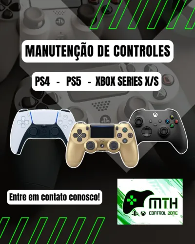 Manutenção de Controles: PS4 | PS5 | XBOX SERIES X/S