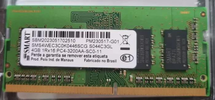 Memória Ram Smart DDR4 3200Mhz - 4Gb