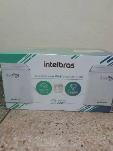 Kit 2 roteadores Mesh Intelbras AC 1200 - WI-FI 5 Cobre até 200m