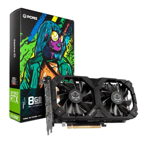 Placa de Vídeo Nvidia GeForce RTX 2060 Super 8GB GDDR6 Pcyes Dual Fan 256 Bits - WZetta