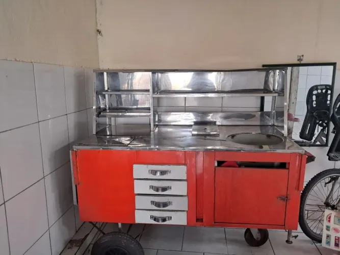 Carrinho inox (Pastel)