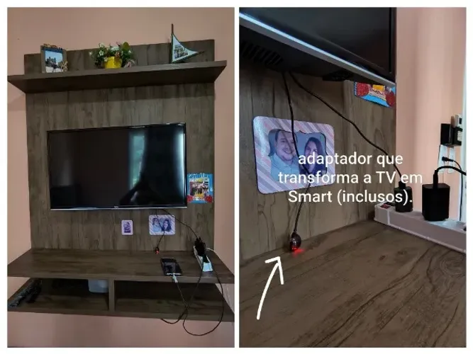 Tv TCL 32p e Painel de parede