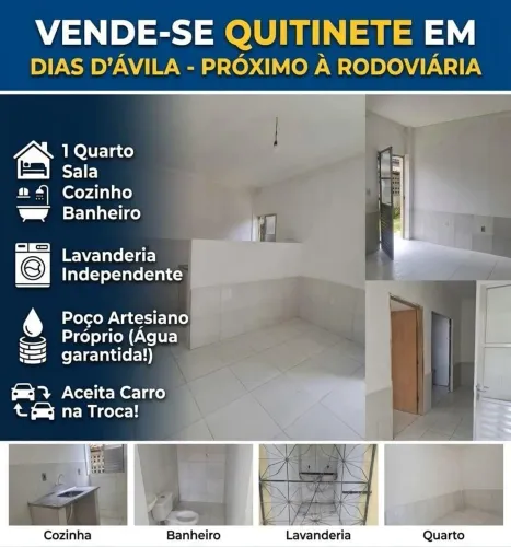 Vendo quitinete próximo à rodoviária de Dias Dávila