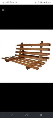 Estrutura Sofá Cama Casal Futon Madeira Maciça
