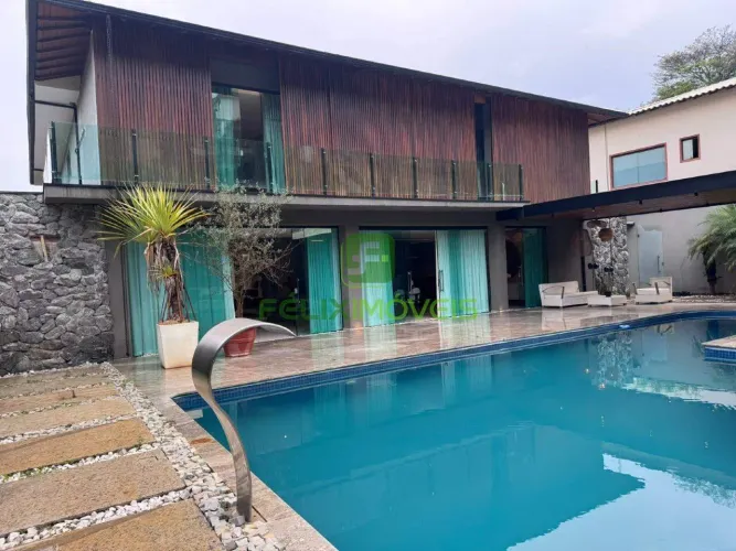 Casa mobiliada de 700 m² com piscina e espaço gourmet para aluguel em Condados da Lagoa